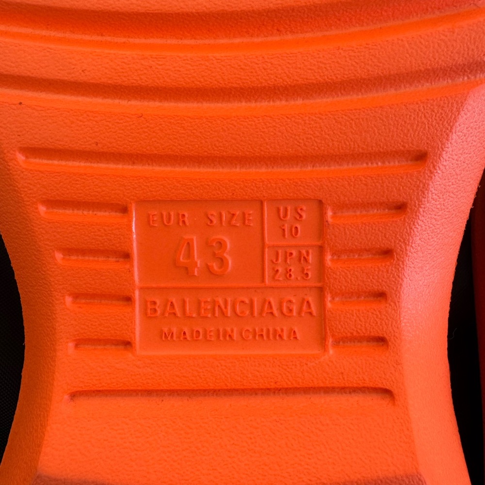 Balenciaga Orange Foam Slide Sandals - Picture 7 of 9